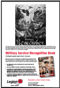 Military Service Recognition Book